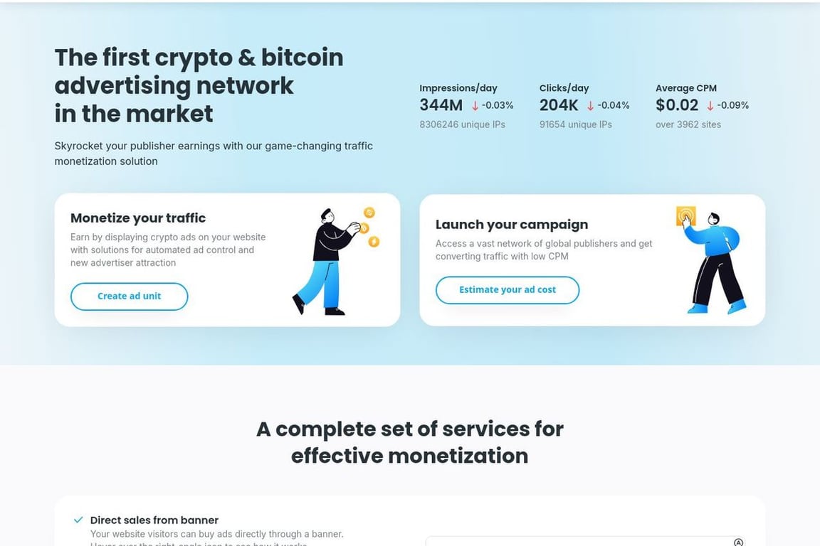 A-Ads homepage