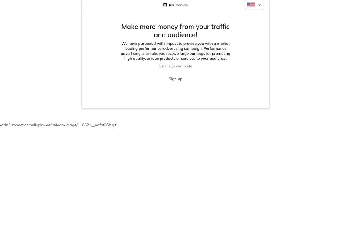 HasThemes affiliate program signup page