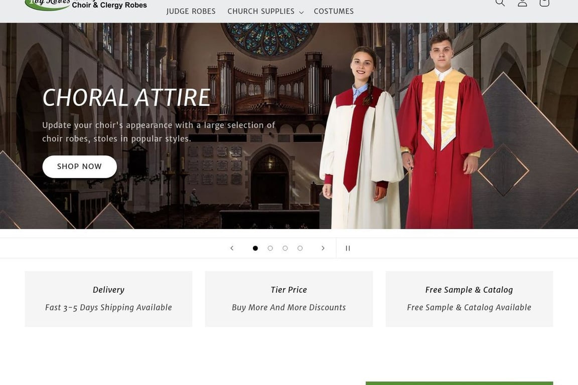 Ivy Robes homepage