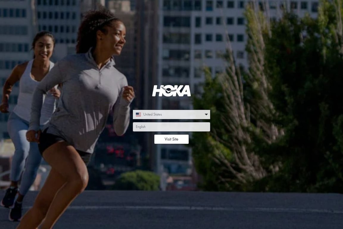 Hoka One One UK homepage