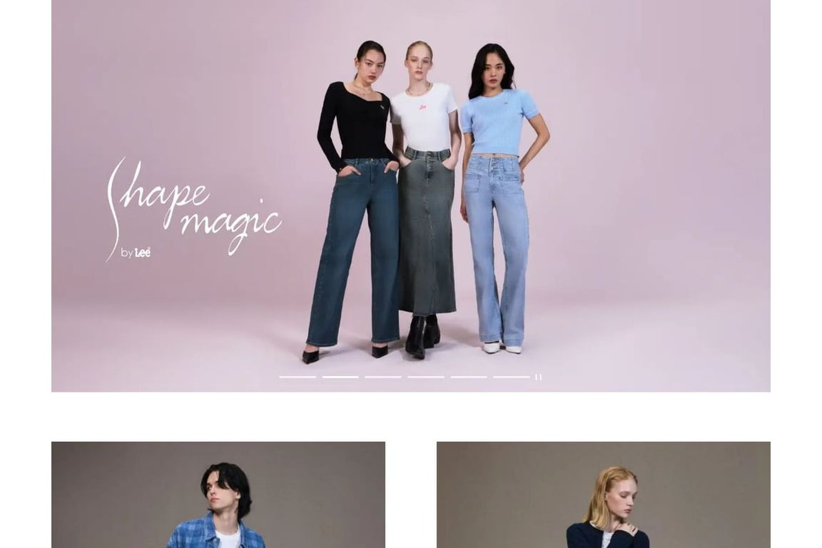 Lee Jeans homepage