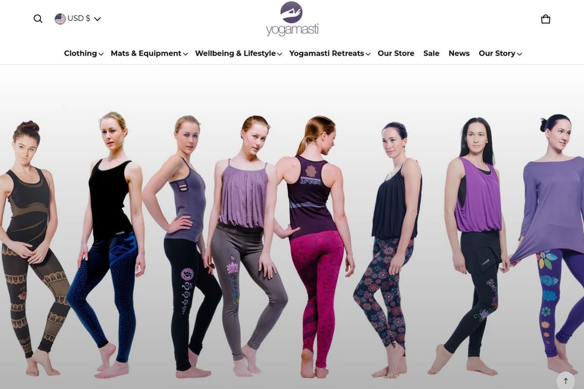 Yogamasti UK homepage