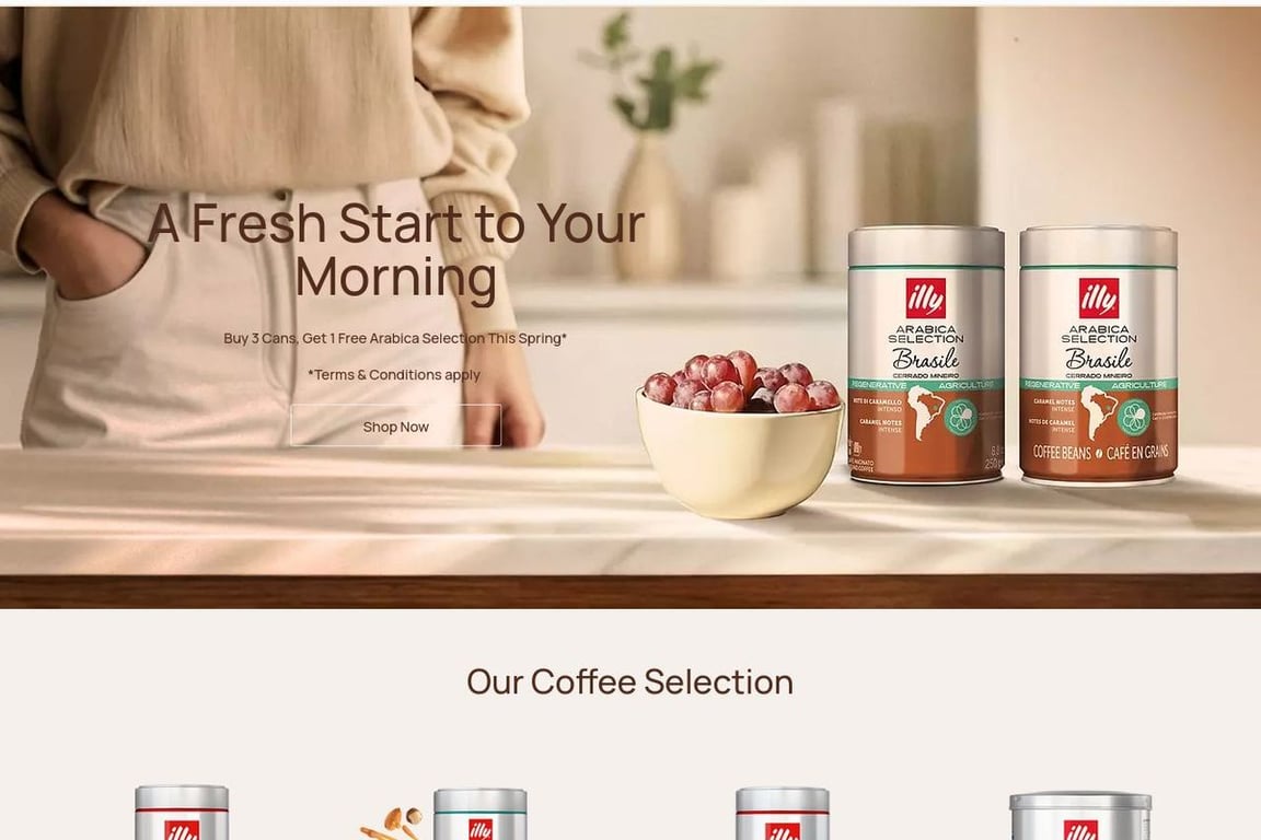 Illy homepage