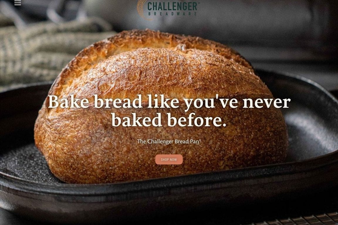 Challenger Breadware homepage