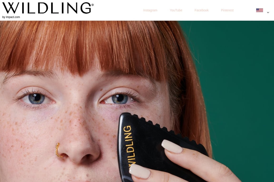 Wildling Beauty affiliate program signup page