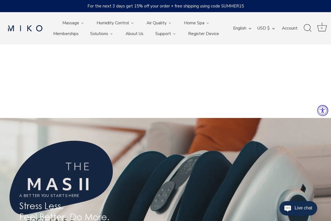 Miko homepage