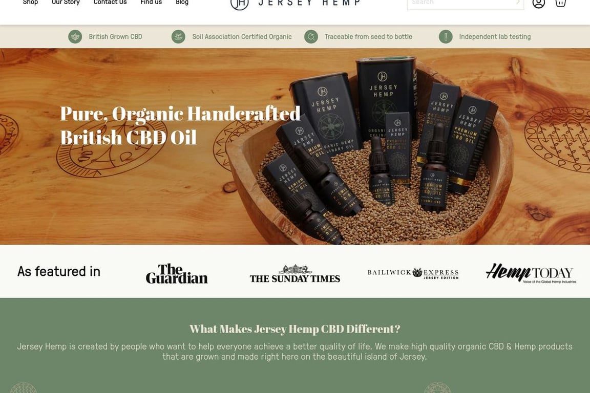 Jersey Hemp homepage