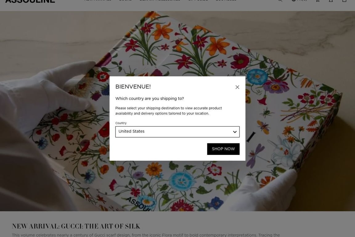 Assouline homepage