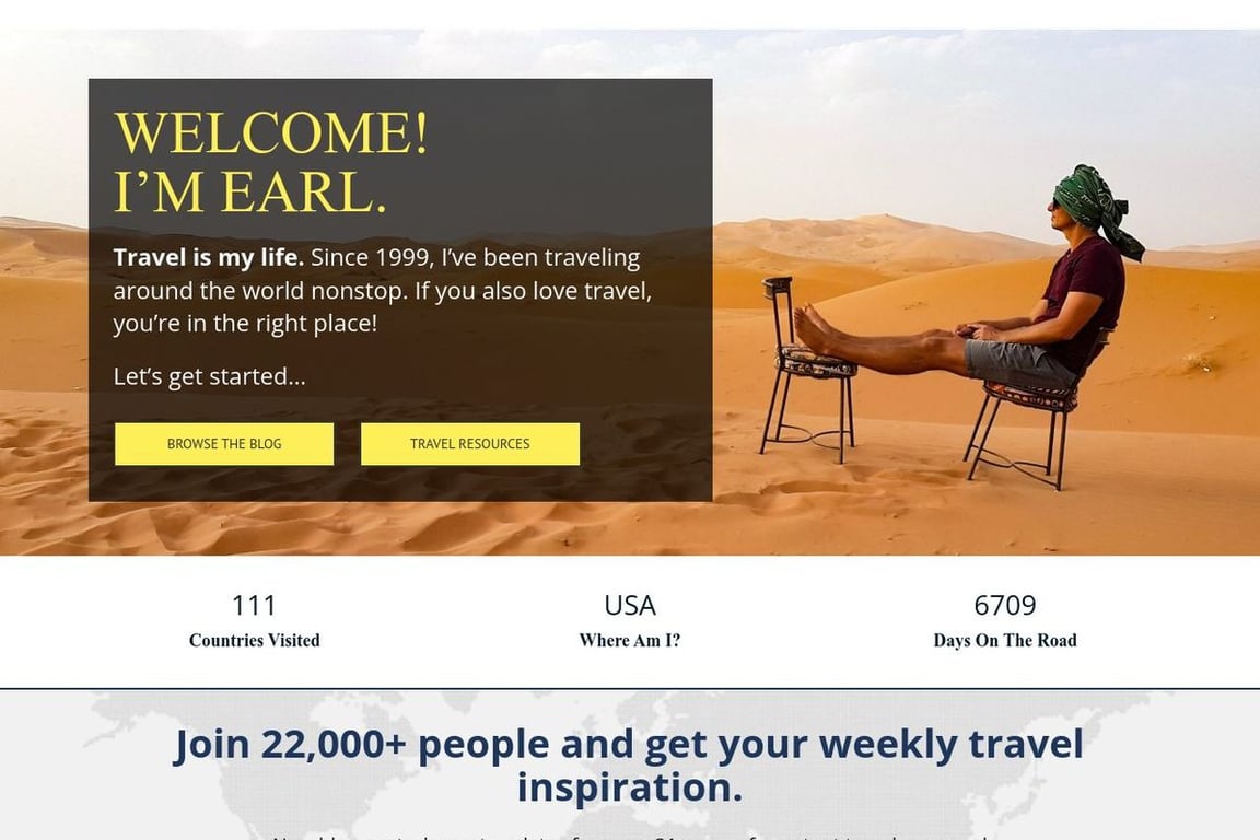 Wandering Earl homepage
