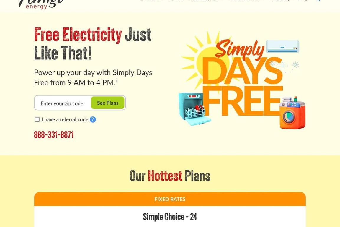 Amigo Energy homepage