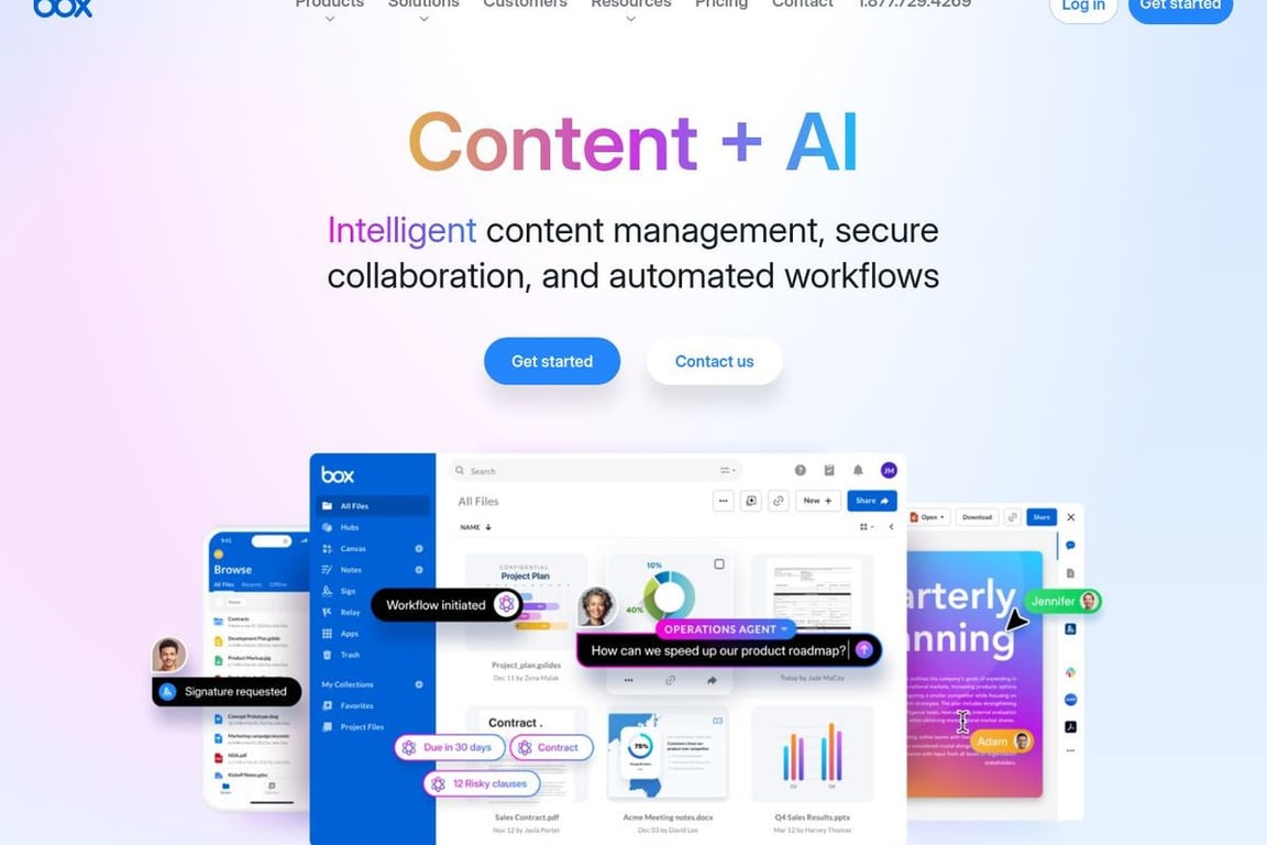 Box homepage