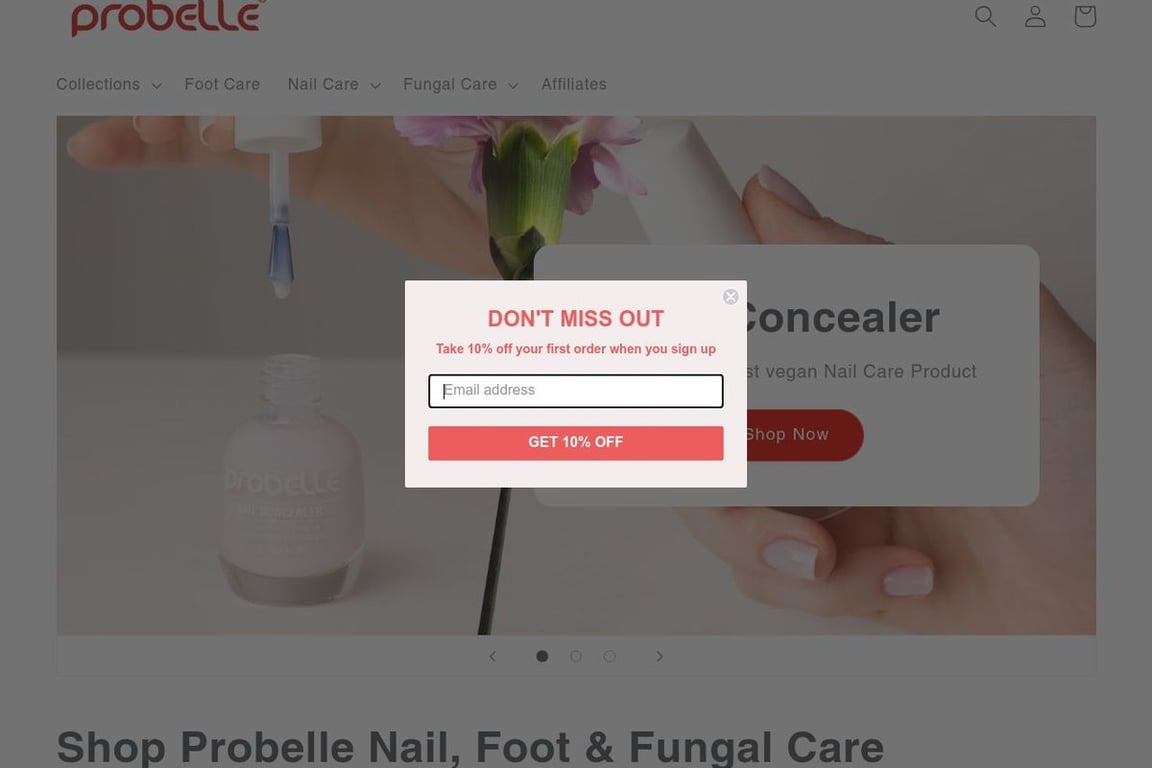 Probelle homepage