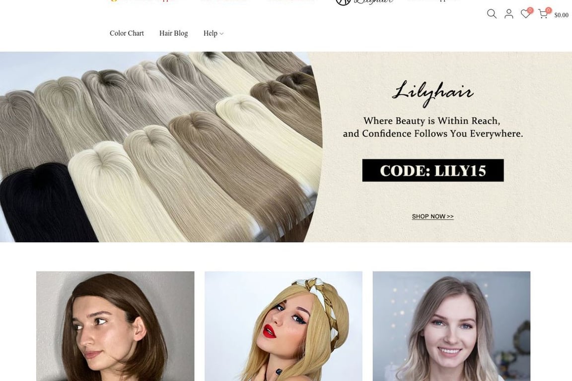 Lilyhair homepage