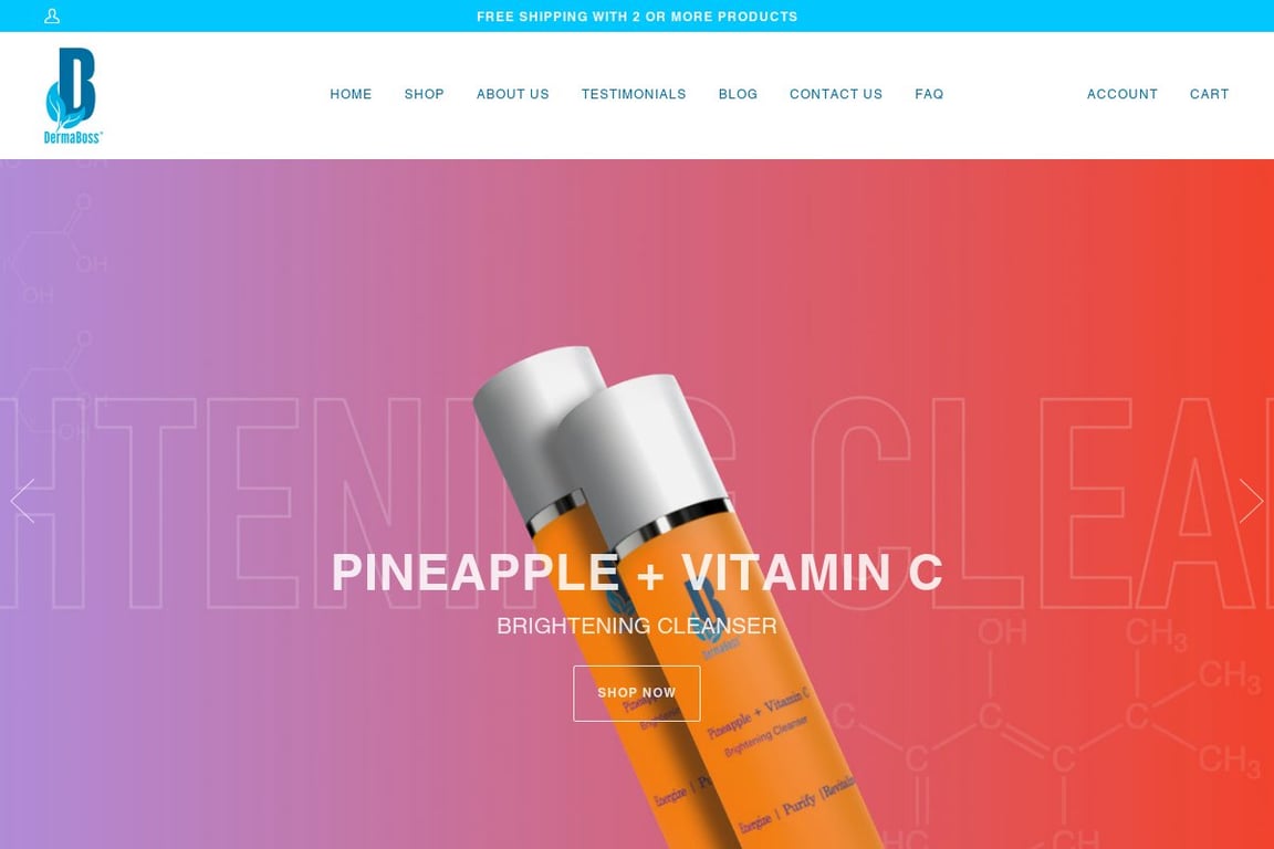 Dermaboss homepage