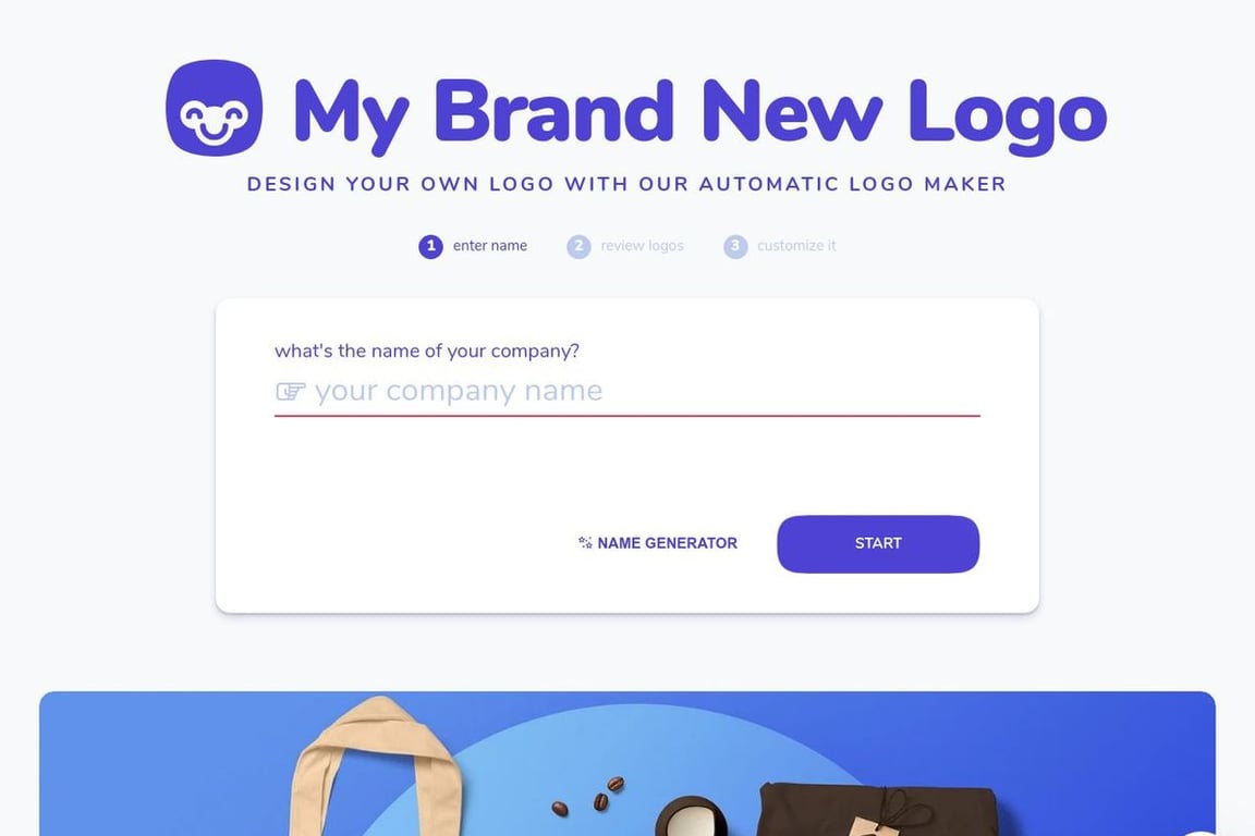 My Brand New Logo homepage