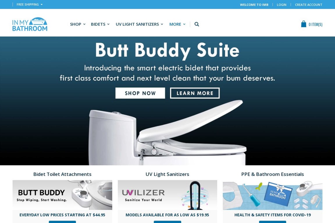 In My Bathroom homepage