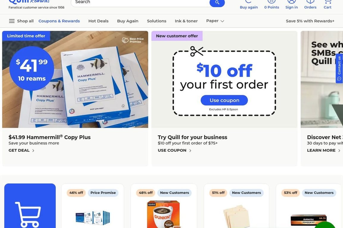 Quill homepage