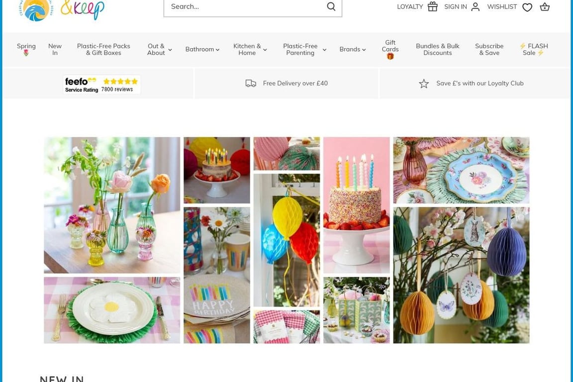 &Keep homepage