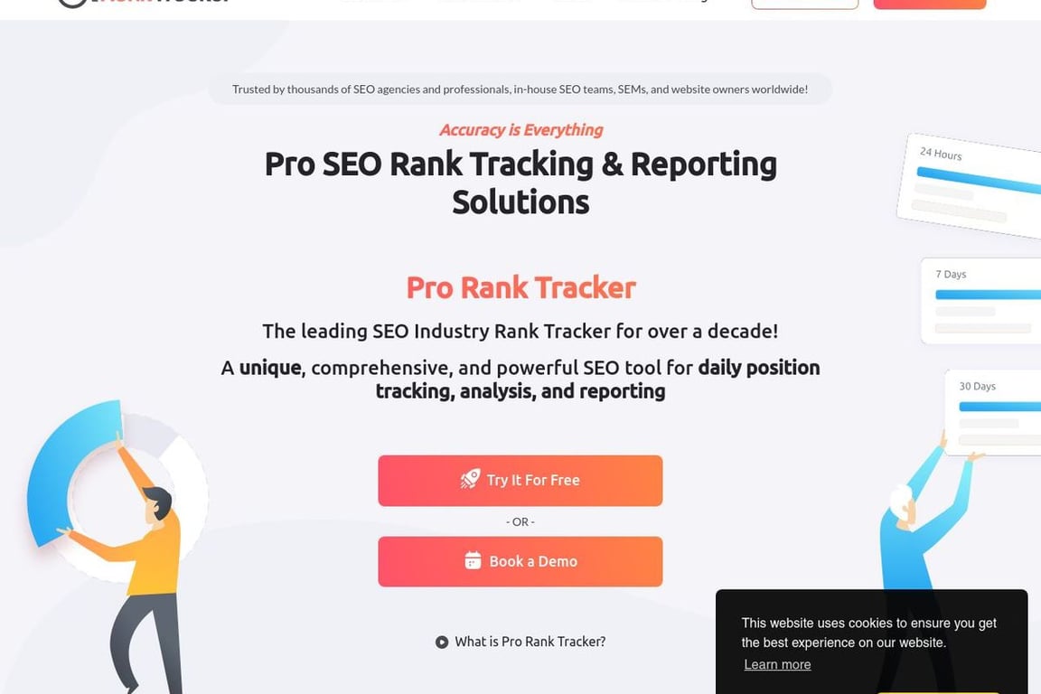 ProRankTracker homepage
