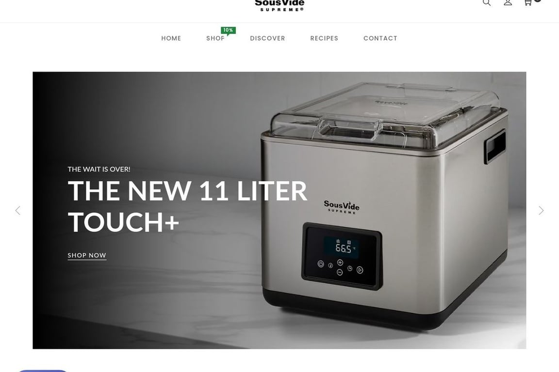 SousVide Supreme homepage