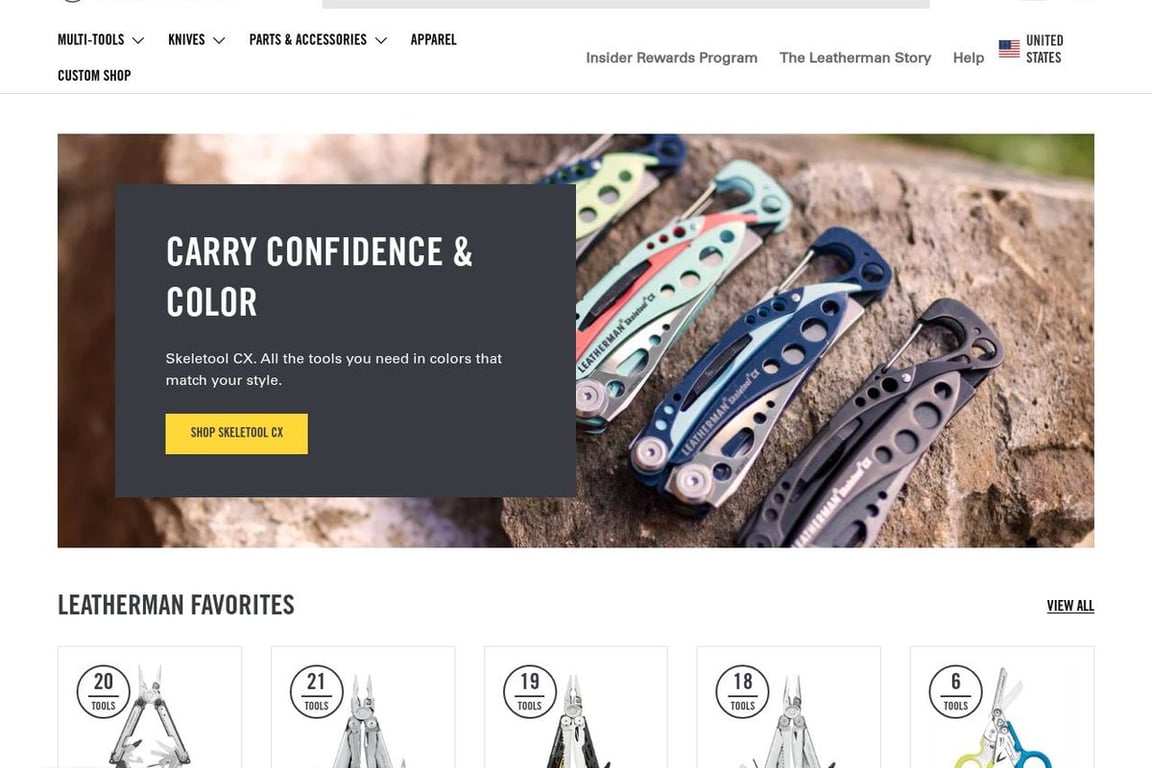 Leatherman homepage