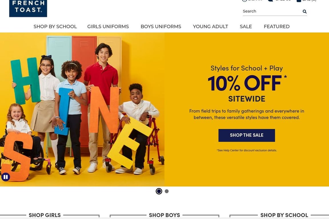 French Toast homepage