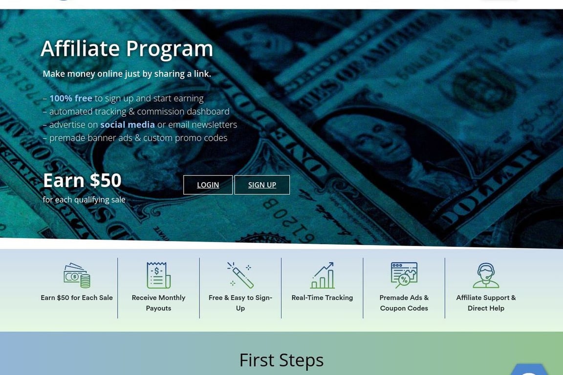 WebHostingPad affiliate program signup page