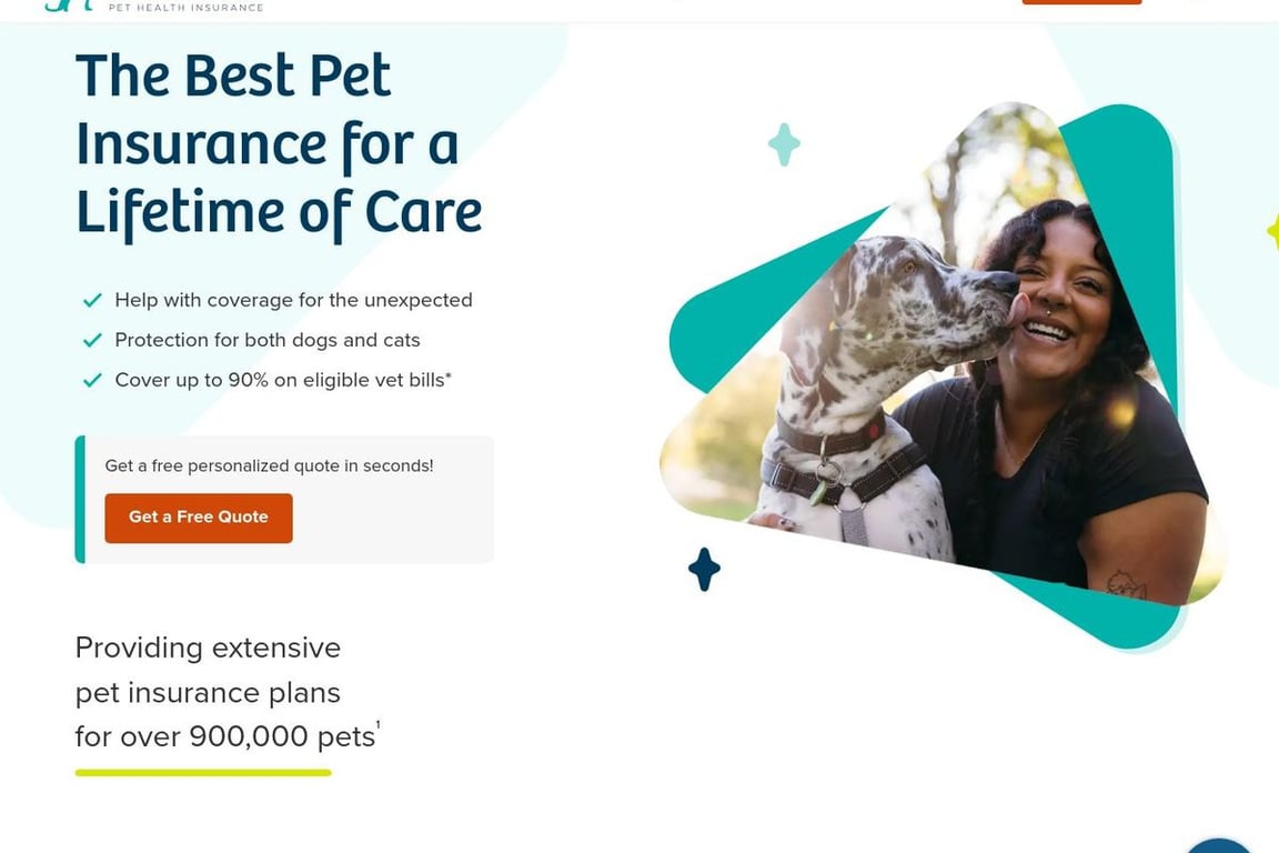Pets Best Pet Insurance homepage
