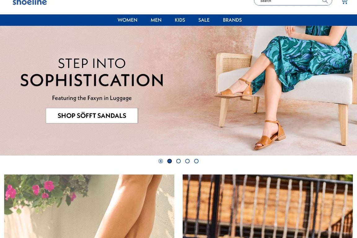 Shoeline.com homepage