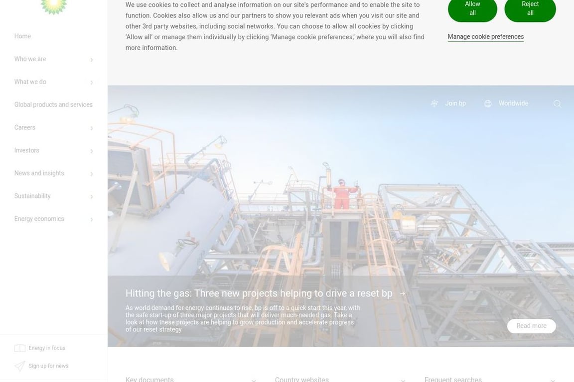 BPme Rewards App homepage