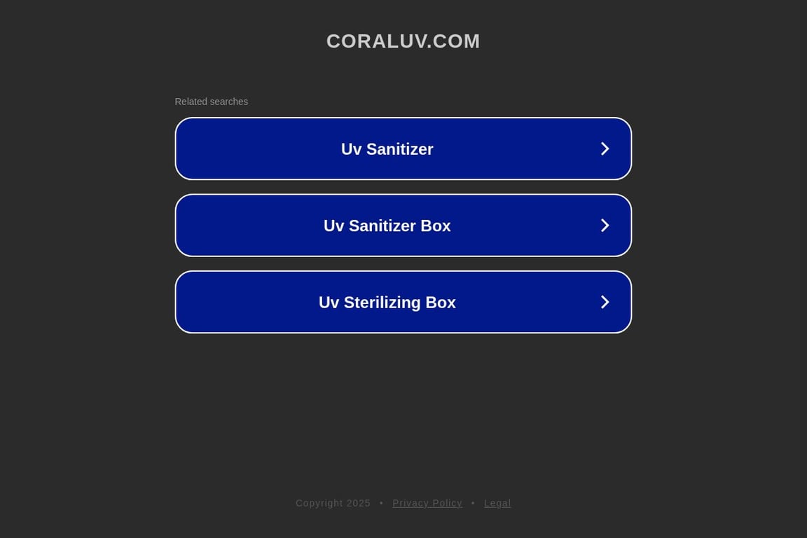 Coral UV homepage