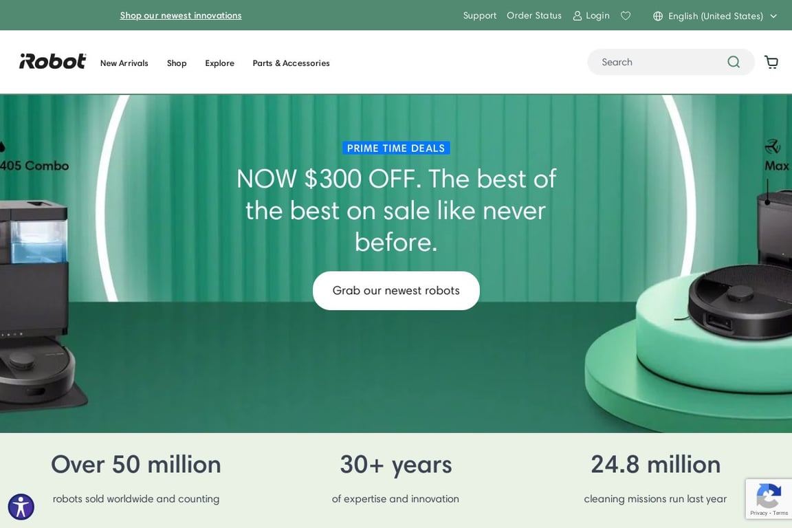 IRobot homepage