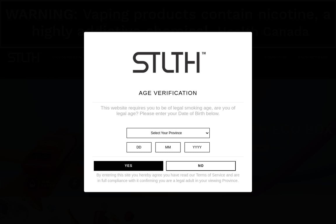 STLTH homepage