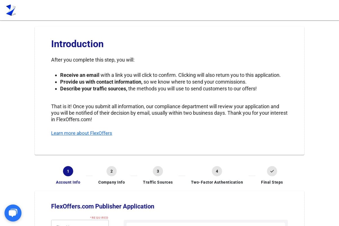 Saks Fifth Avenue affiliate program signup page