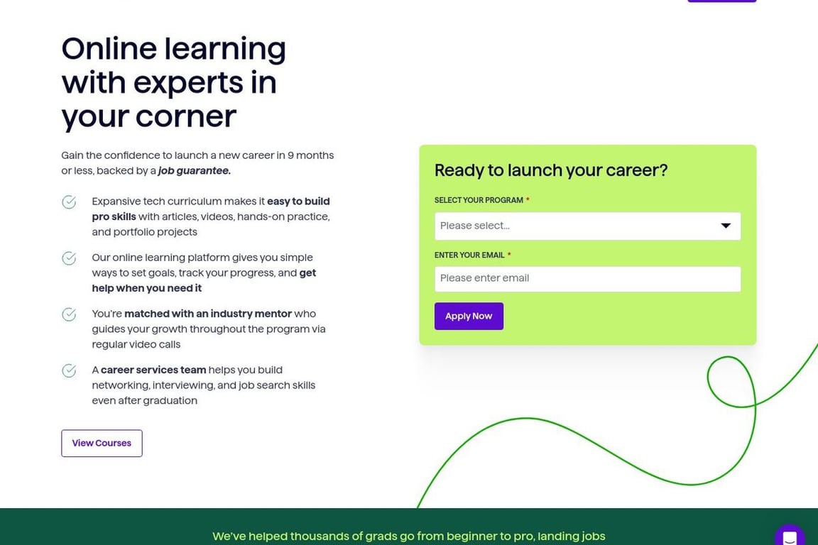 Springboard homepage