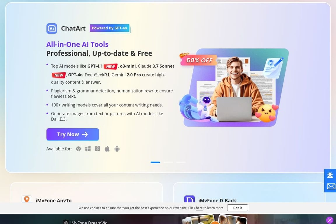 IMyFone homepage