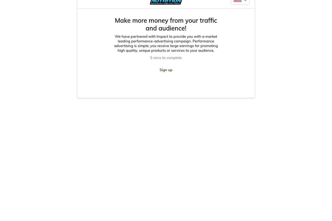 5 Star Nutrition affiliate program signup page