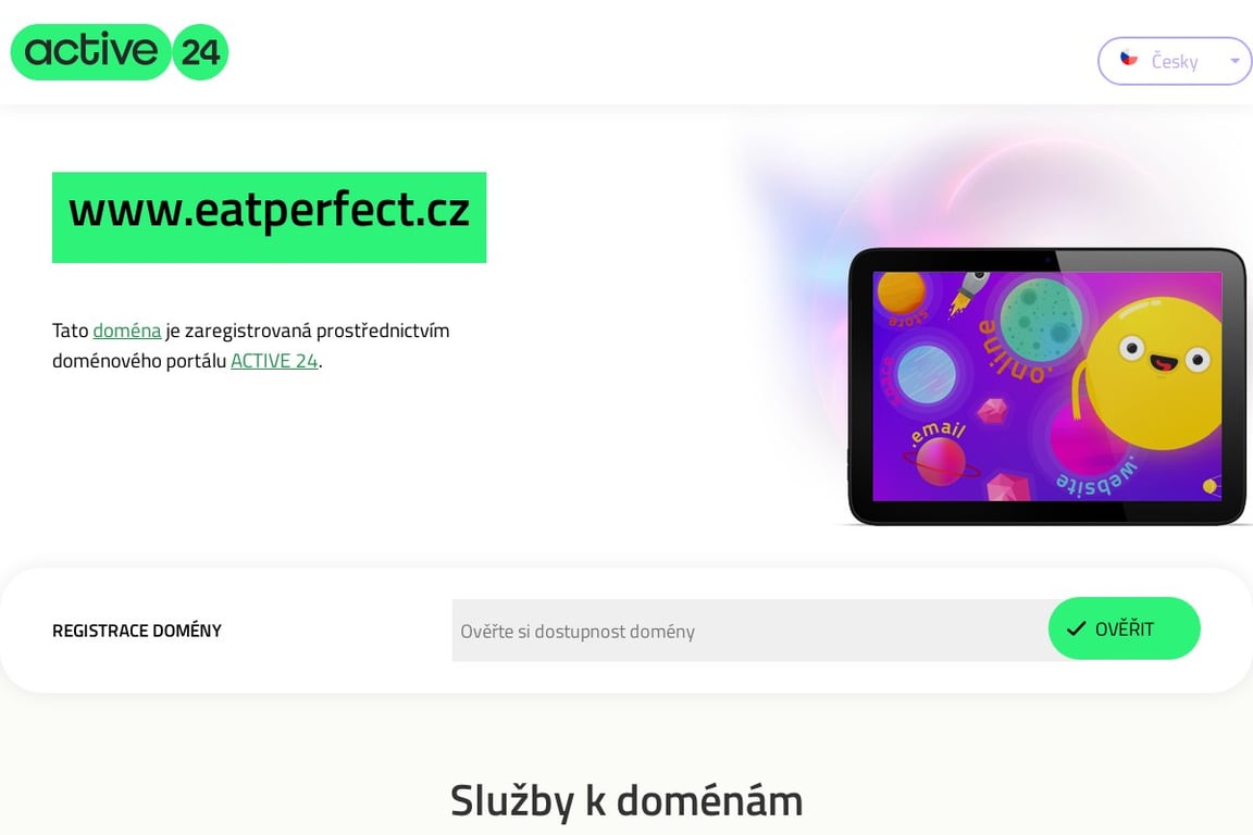 EatPerfect homepage