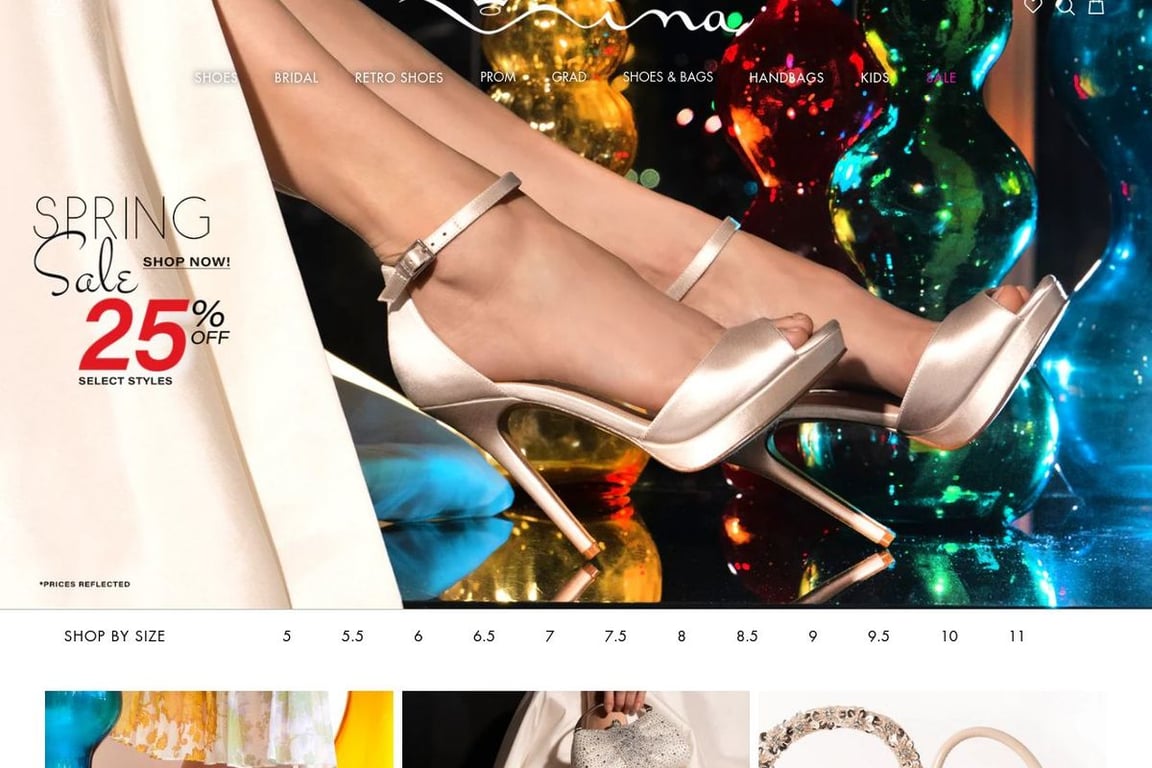 Nina Shoes homepage