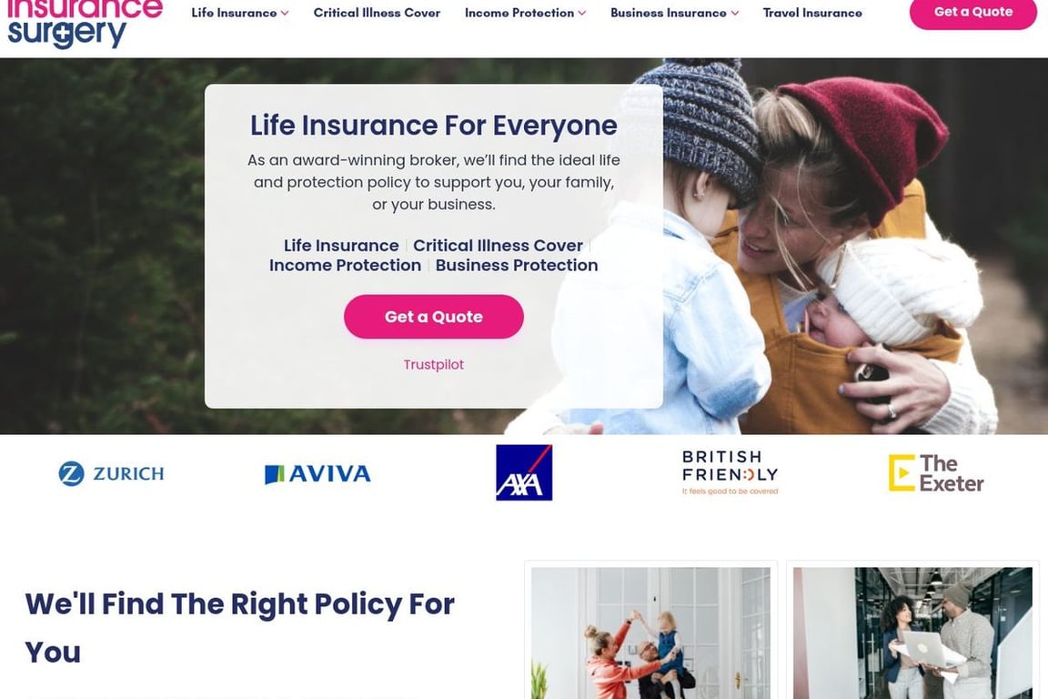 The Insurance Surgery homepage