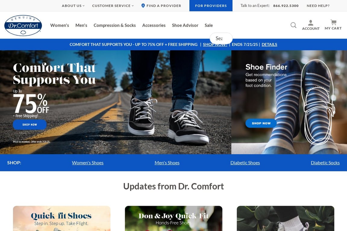 Dr. Comfort homepage