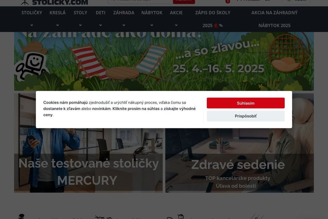 Kancelarskestolicky.com homepage