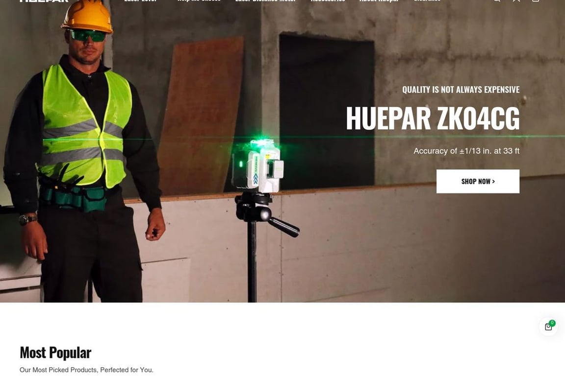 Huepar homepage