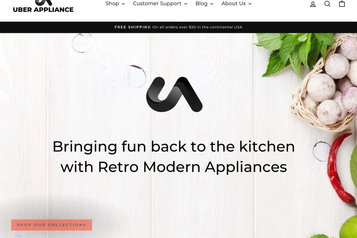 UberAppliance homepage