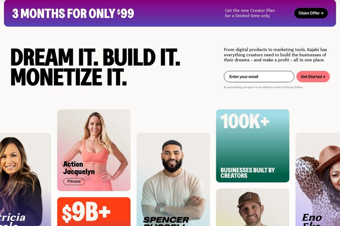 Kajabi homepage