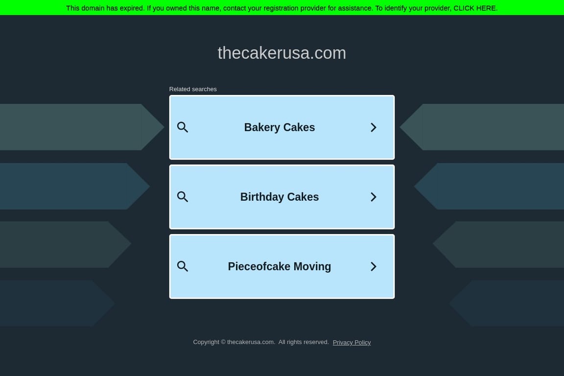 The Caker homepage