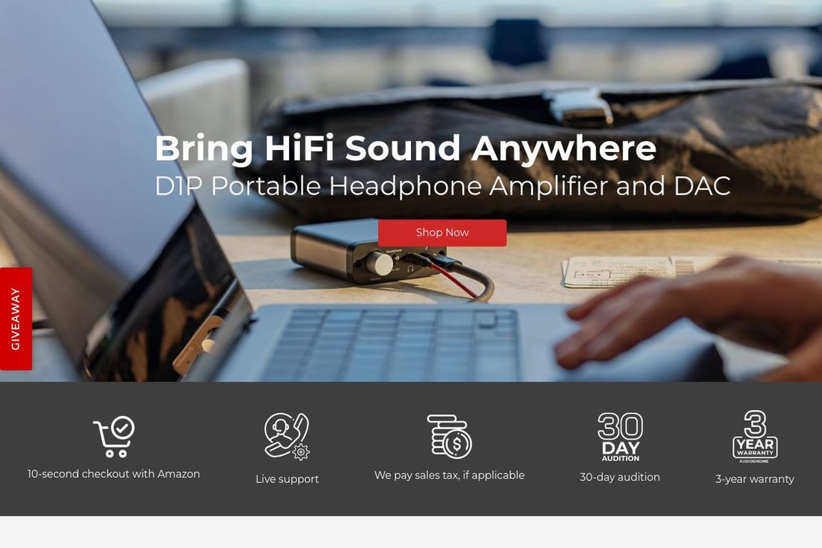Audioengine homepage