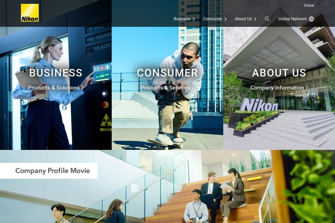 Nikon homepage