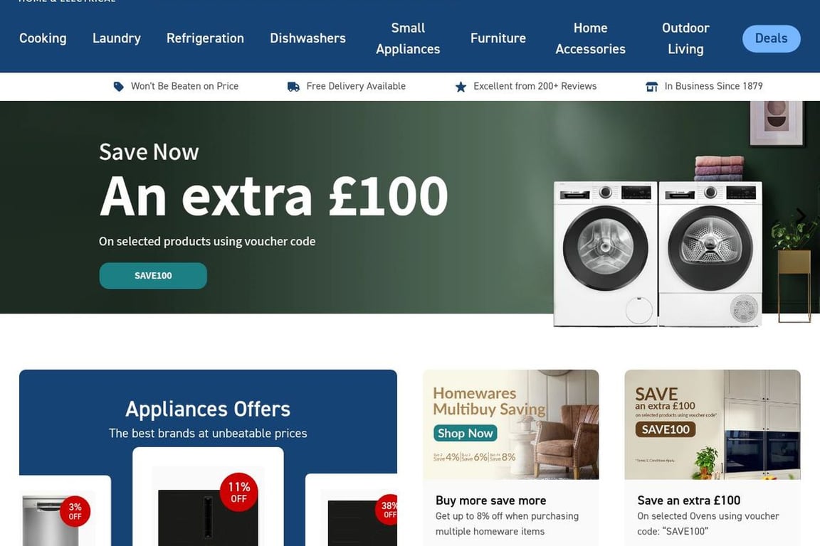 Knees Home & Electrical homepage