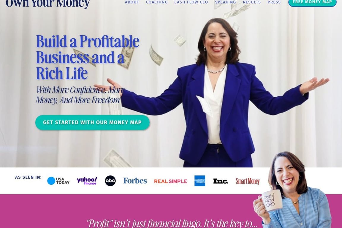 Own Your Money homepage
